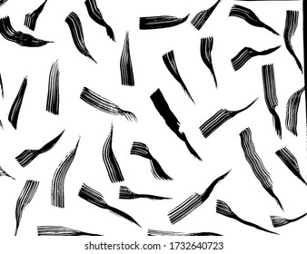 Estilo Grunge. Textura abstracta. Antecedentes. Patrón de pincel. Vector blanco y negro.