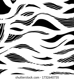 Grunge style. Abstract texture. Background. Brush pattern. White and black vector.
