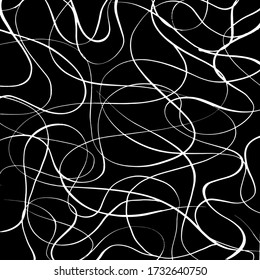 Grunge style. Abstract texture. Background. Brush pattern. White and black vector.