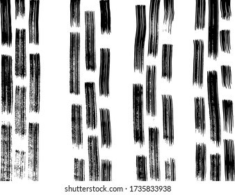 Grunge style. Abstract texture. Background. Brush pattern. White and black vector.
