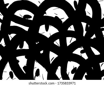 Grunge-Stil. Abstrakte Textur. Hintergrund Pinselmuster Weiße und schwarze Vektor.