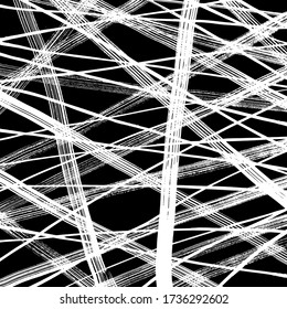 Grunge style. Abstract texture. Background. Brush pattern. White and black vector.