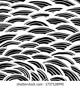 Grunge-Stil. Abstrakte Textur. Hintergrund Pinselmuster Weiße und schwarze Vektor.