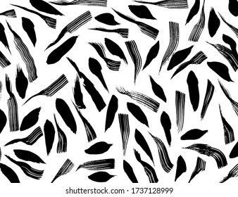 Grunge style. Abstract texture. Background. Brush pattern. White and black vector.