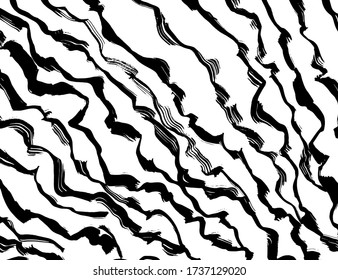 Grunge-Stil. Abstrakte Textur. Hintergrund Pinselmuster Weiße und schwarze Vektor.
