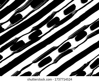 Estilo Grunge. Textura abstracta. Antecedentes. Patrón de pincel. Vector blanco y negro.