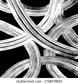 Grunge style. Abstract texture. Background. Brush pattern. White and black vector.