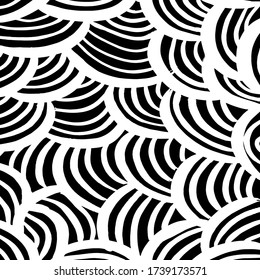 Grunge style. Abstract texture. Background. Brush pattern. White and black vector.