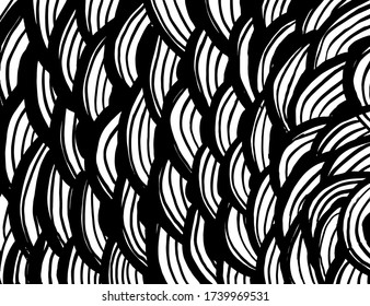 Estilo Grunge. Textura abstracta. Antecedentes. Patrón de pincel. Vector blanco y negro.