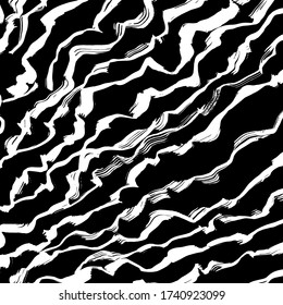 Grunge style. Abstract texture. Background. Brush pattern. White and black vector.