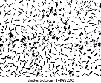 Grunge style. Abstract texture. Background. Brush pattern. White and black vector.