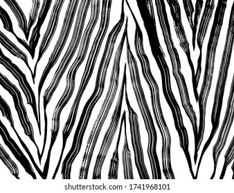 Estilo Grunge. Textura abstracta. Antecedentes. Patrón de pincel. Vector blanco y negro.