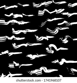 Estilo Grunge. Textura abstracta. Antecedentes. Patrón de pincel. Vector blanco y negro.