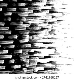 Estilo Grunge. Textura abstracta. Antecedentes. Patrón de pincel. Vector blanco y negro.