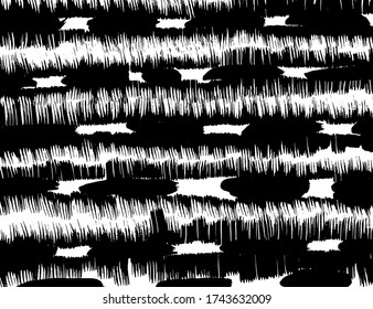 Estilo Grunge. Textura abstracta. Antecedentes. Patrón de pincel. Vector blanco y negro.