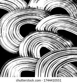 Grunge-Stil. Abstrakte Textur. Hintergrund Pinselmuster Weiße und schwarze Vektor.