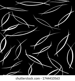 Grunge style. Abstract texture. Background. Brush pattern. White and black vector.