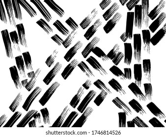 Grunge style. Abstract texture. Background. Brush pattern. White and black vector.