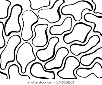 Grunge style. Abstract texture. Background. Brush pattern. White and black vector.