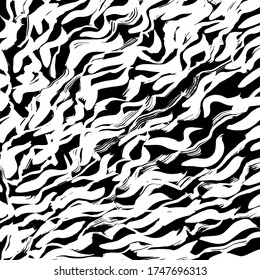 Estilo Grunge. Textura abstracta. Antecedentes. Patrón de pincel. Vector blanco y negro.