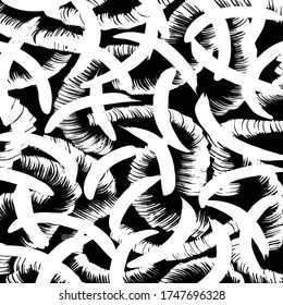Estilo Grunge. Textura abstracta. Antecedentes. Patrón de pincel. Vector blanco y negro.