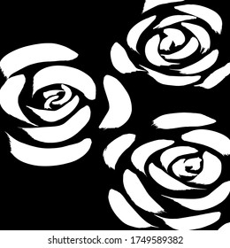 Estilo Grunge. Textura abstracta. Antecedentes. Patrón de pincel. Vector blanco y negro.