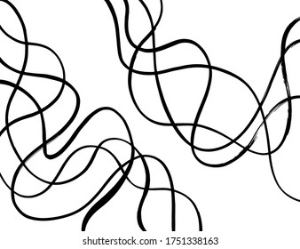 Grunge style. Abstract texture. Background. Brush pattern. White and black vector.