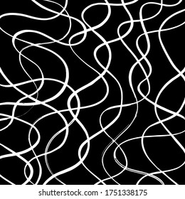Estilo Grunge. Textura abstracta. Antecedentes. Patrón de pincel. Vector blanco y negro.