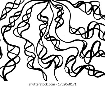 Grunge style. Abstract texture. Background. Brush pattern. White and black vector.