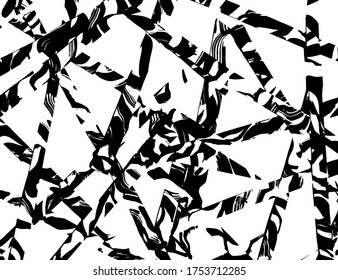Estilo Grunge. Textura abstracta. Antecedentes. Patrón de pincel. Vector blanco y negro.