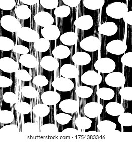 Estilo Grunge. Textura abstracta. Antecedentes. Patrón de pincel. Vector blanco y negro.