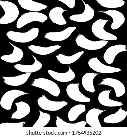 Grunge style. Abstract texture. Background. Brush pattern. White and black vector.
