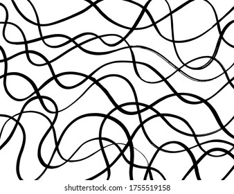Grunge style. Abstract texture. Background. Brush pattern. White and black vector.