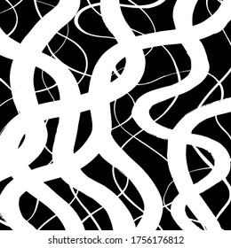 Grunge style. Abstract texture. Background. Brush pattern. White and black vector.