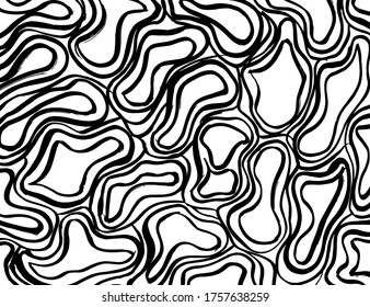 Estilo Grunge. Textura abstracta. Antecedentes. Patrón de pincel. Vector blanco y negro.