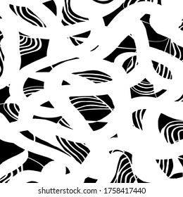Grunge style. Abstract texture. Background. Brush pattern. White and black vector.