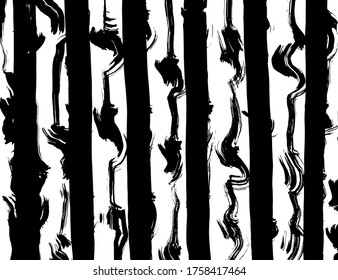Grunge style. Abstract texture. Background. Brush pattern. White and black vector.