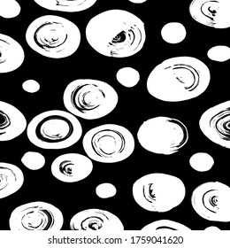 Grunge style. Abstract texture. Background. Brush pattern. White and black vector.