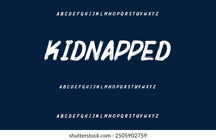 Grunge style alphabet, calligraphy font, modern brush writing, and hand-drawn alphabet.