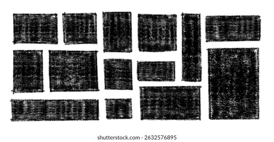 Conjunto de fundos estilo Grunge, Elementos de design Paintbrush, Textura Grunge desenhada à mão, rótulo e emblema, ilustrador de vetor
