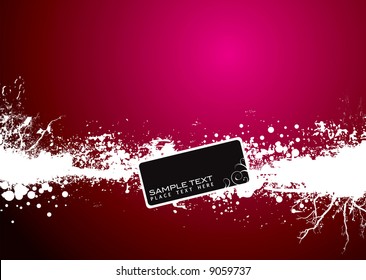 Grunge style banner with room to add your own text on the black space