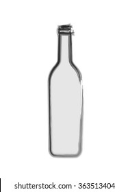 Grunge style Bottle design background, easy editable