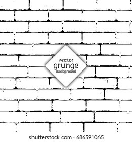 Grunge style brick wall texture