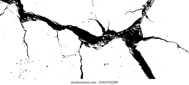 grunge style cracked texture with cracked pattern for abstract background.	