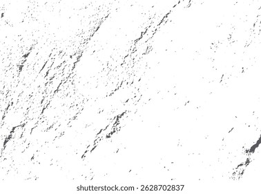 Textura de sobreposição angustiada estilo grunge. Efeito de grão preto na superfície inspirada em cimento branco. Ideal para acrescentar profundidade e realismo à arte digital e ao design impresso.