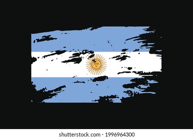 Grunge Style Flag of the Argentina. It will be used t-shirt graphics, print, poster and Background.