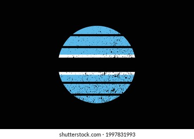 Grunge Style Flag of the Botswana. It will be used t-shirt graphics, print, poster and Background.