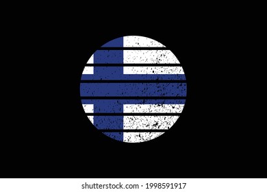 Grunge Style Flag of the Finland. It will be used t-shirt graphics, print, poster and Background.