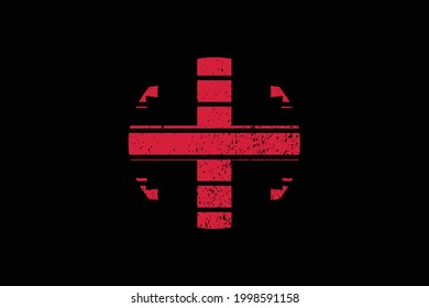 Grunge Style Flag of the Georgia. It will be used t-shirt graphics, print, poster and Background.