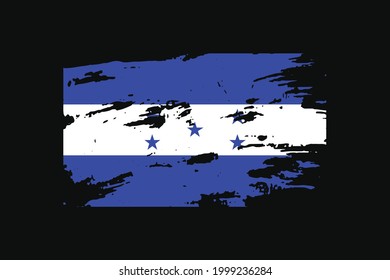 Grunge Style Flag of the Honduras. It will be used t-shirt graphics, print, poster and Background.